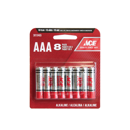 ACE BATTERY AAA 8PK
