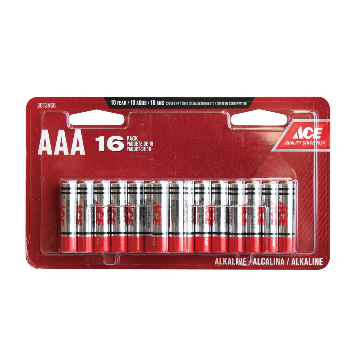ACE BATTERY AAA 16PK
