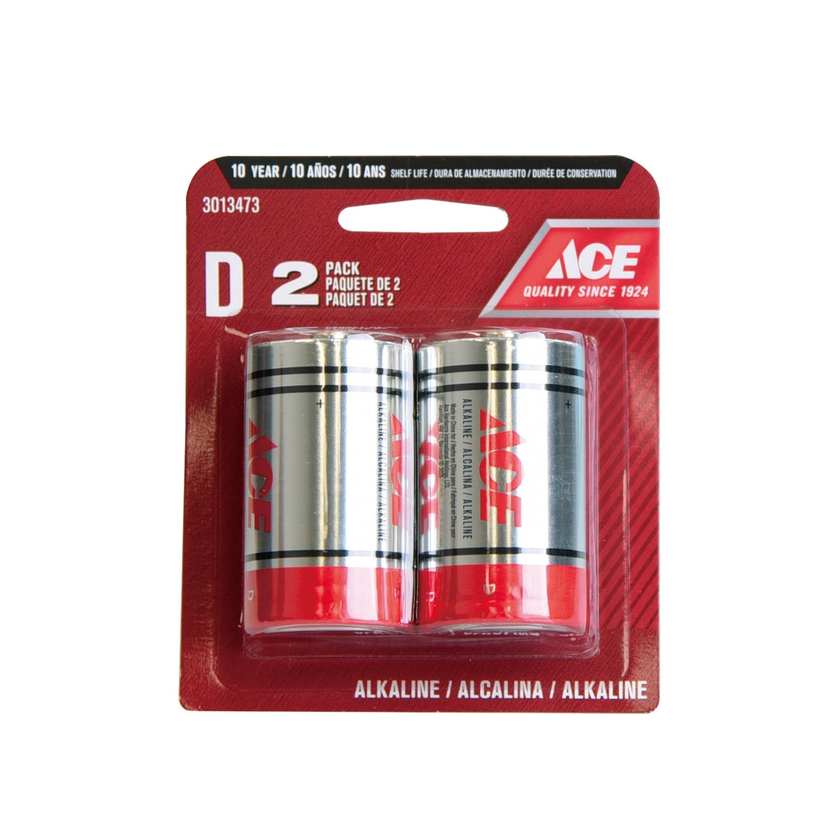 ACE BATTERY D 2PK