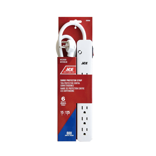ACE SURGE PROTECTOR STRIP 6 OUTLET