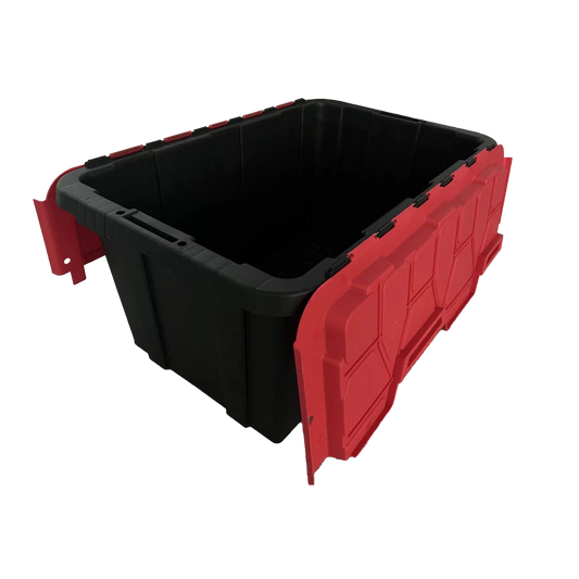 ACE HINGE FLIP LID STORAGE BOX BLACK 15 GAL (57L)