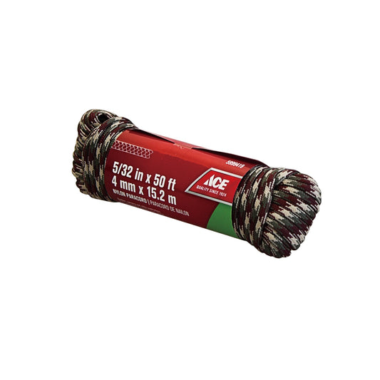 ACE 5/32IN X 50FT (0.40CM X 15.24M) CAMOUFLAGE PARACORD