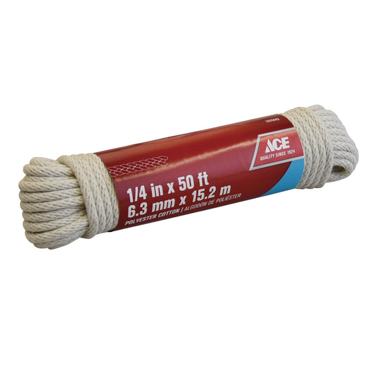 ACE 1/4IN X 50FT (0.64CM X 15.24M) COTTON CLOTHESLINE
