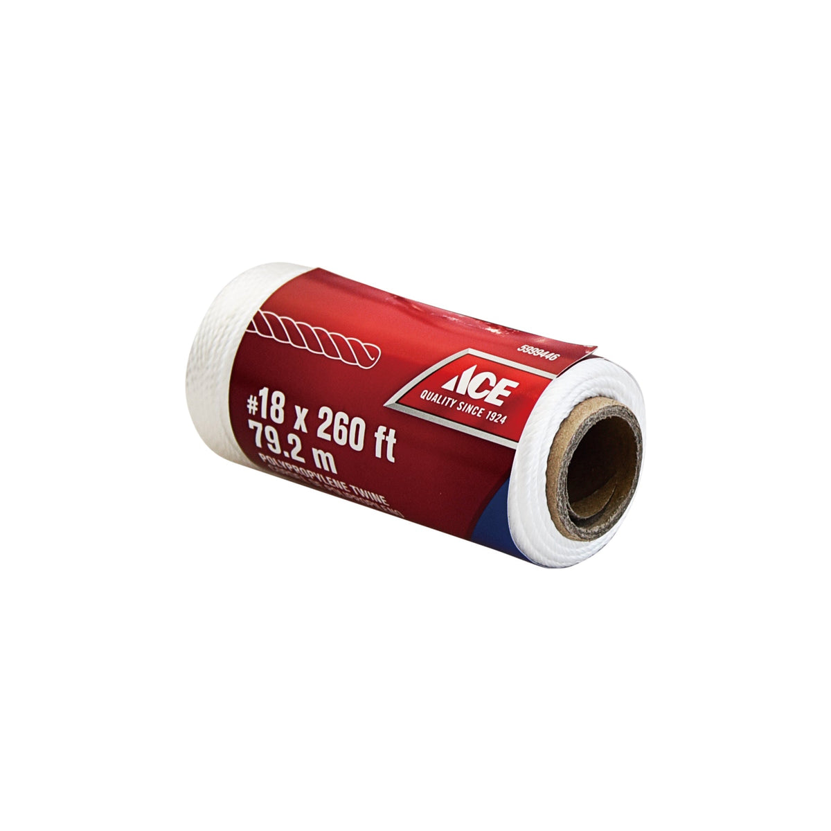 ACE #18 X 260FT (#18 X 79M) WHITE TWISTED POLYPROPYLENE TWINE