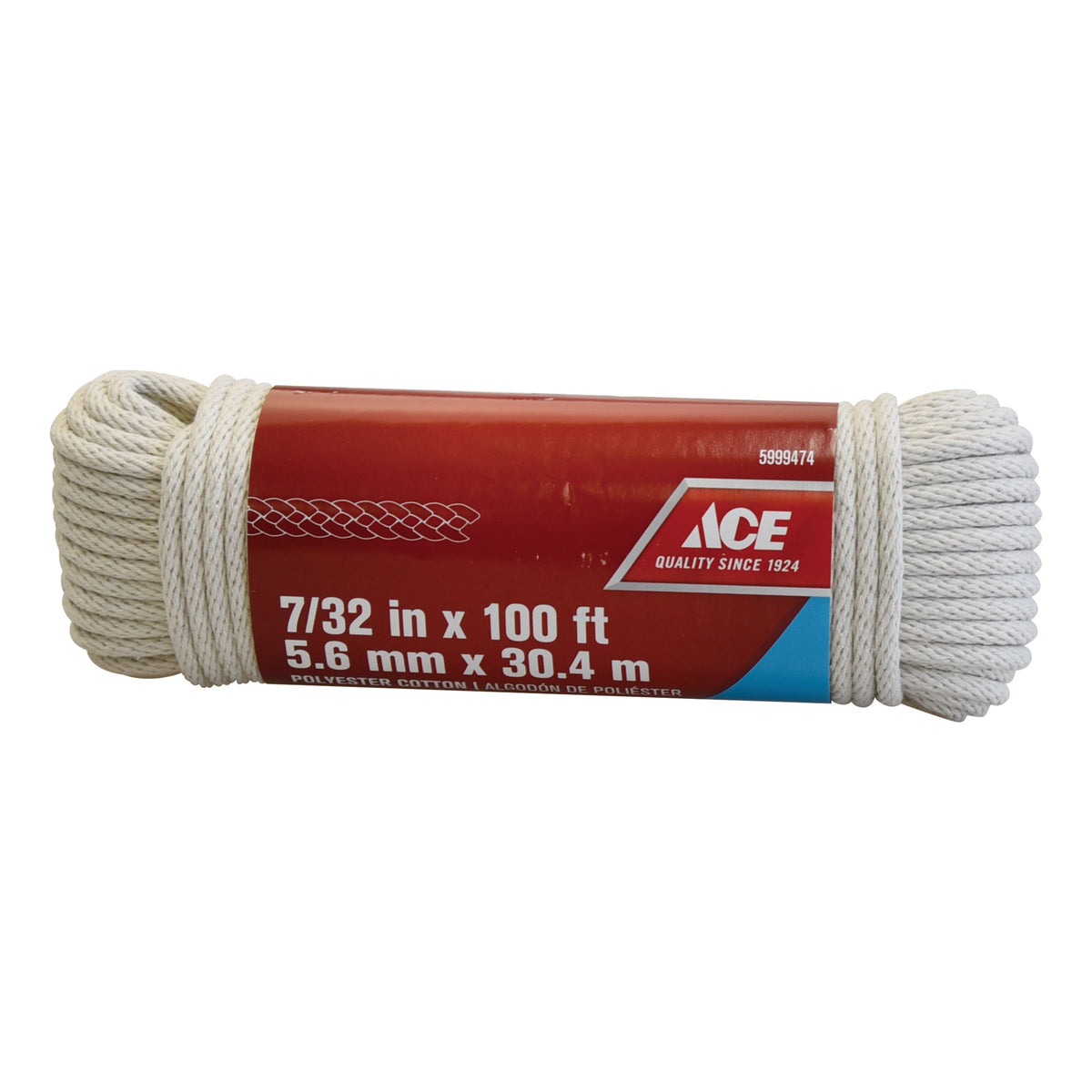 ACE 7/32IN X 100FT (0.56CM X 30.48M) COTTON CLOTHESLINE