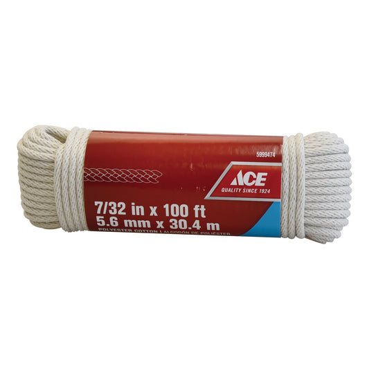 ACE 7/32IN X 100FT (0.56CM X 30.48M) COTTON CLOTHESLINE
