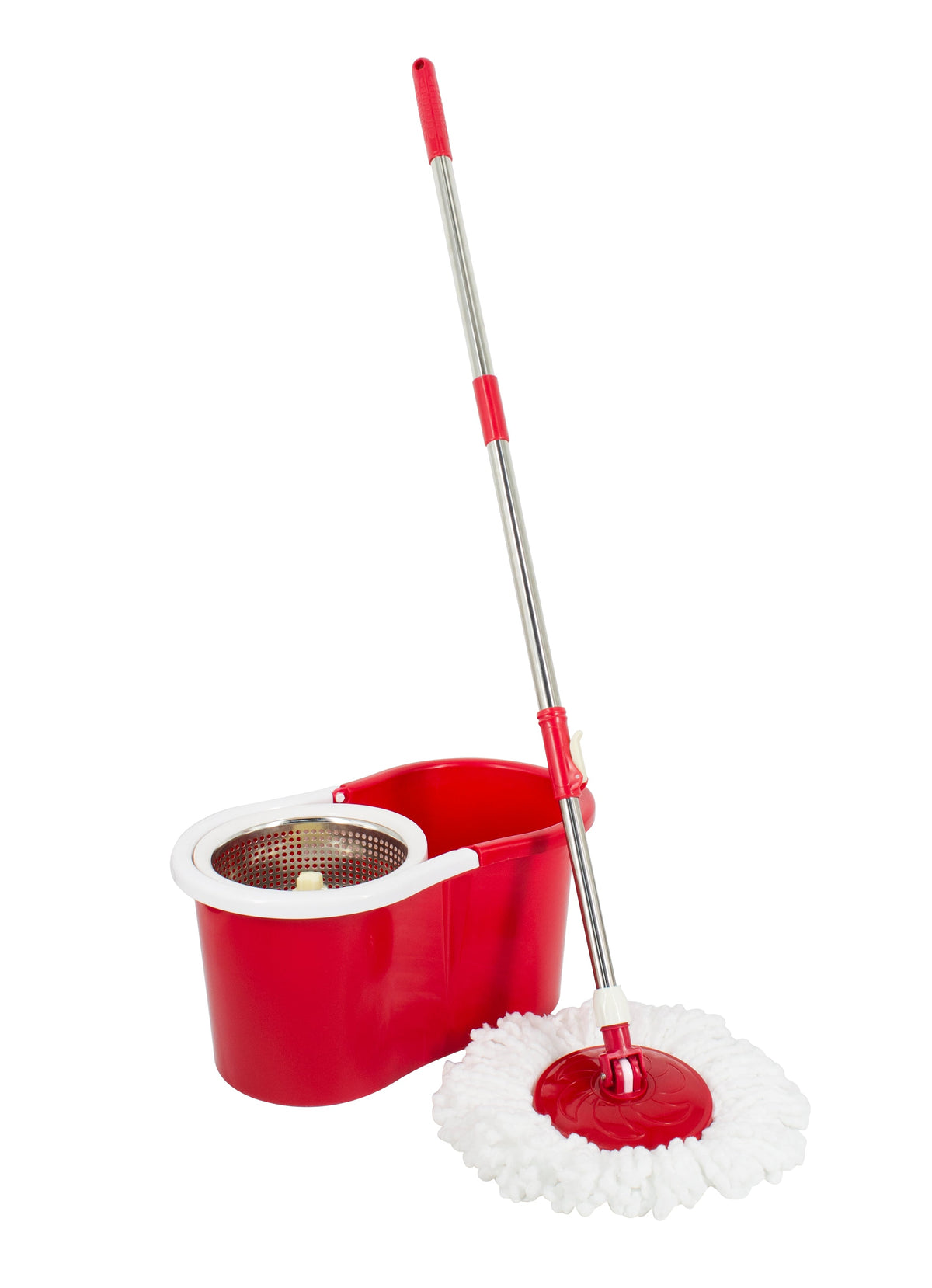ACE red spin mop and bucket cleaning set