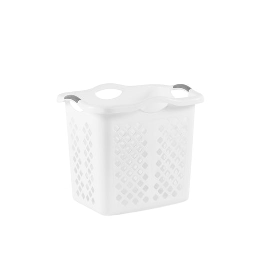 ACE TALL LAUNDRY BASKET WHITE