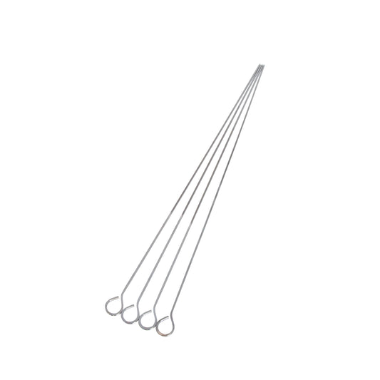Grill Mark 18-inch steel skewers, four-piece set